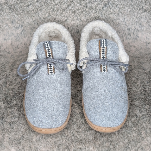 Pendleton Caravan Cabin Fold Wool Slipper Grey Women's 8 - Picture 3 of 12
